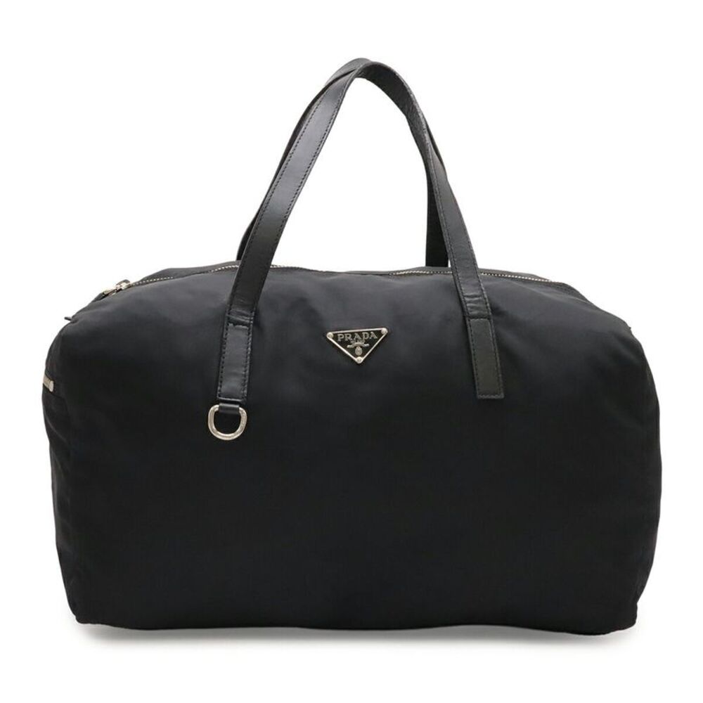 Prada Triangle Logo Mini Boston Bag